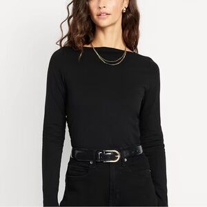 OLD NAVY ~ Long Sleeve Slit Neck Shirt - Size M